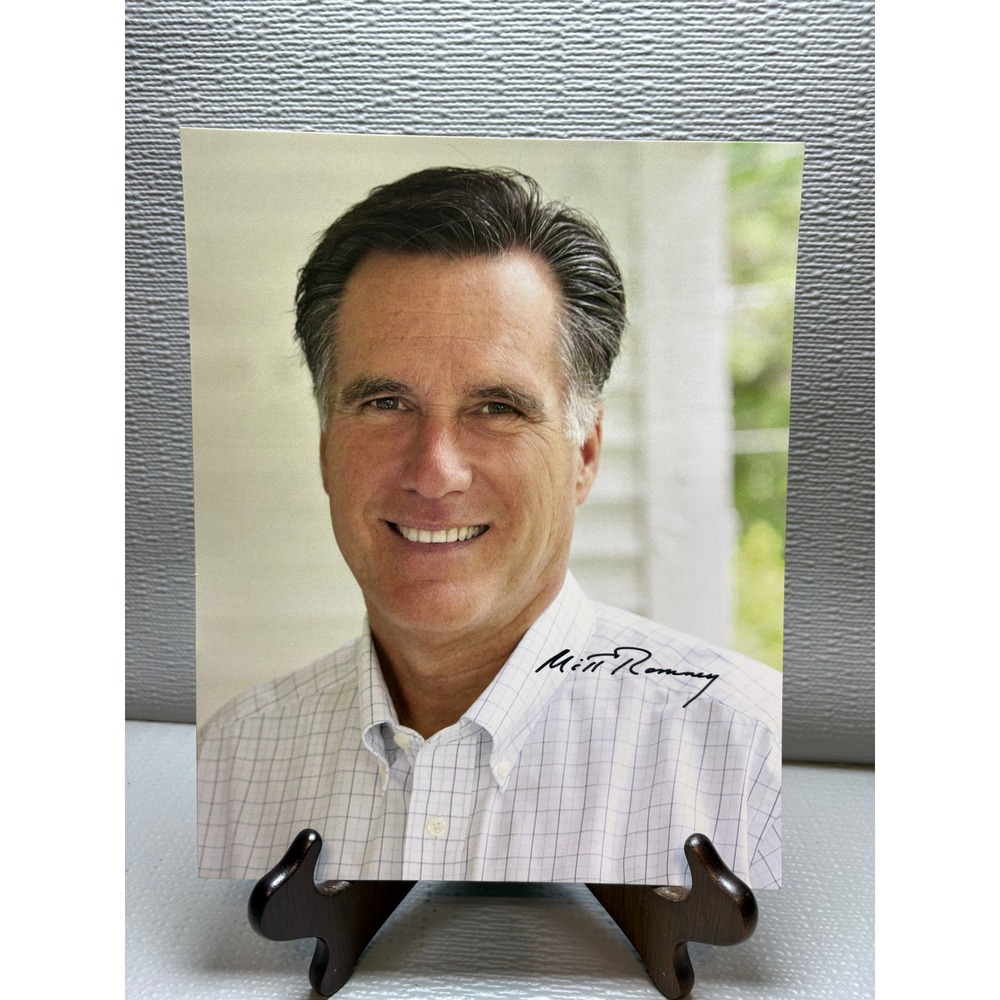Mitt Romney Signed Autographed 8x10 Color Photo‎ Political Memorabilia GOP